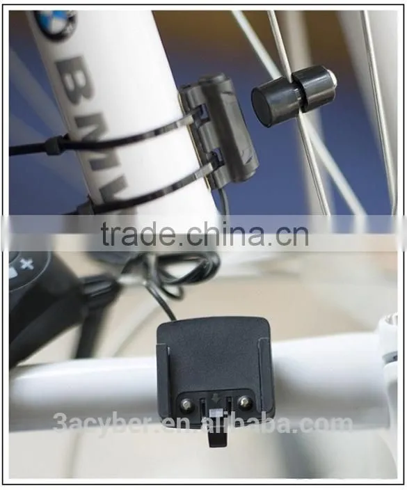 Waterproof Wireless LCD Digital Bike Cycle Computer Speedometer Bicycle Odometer White LED Backlight 563C