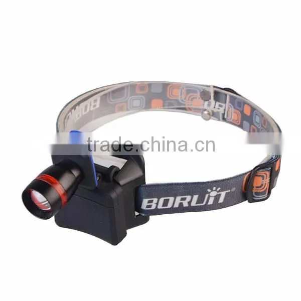 High quality ce rohs 240 lumen 3w zoom rechargeable q5 headlamp