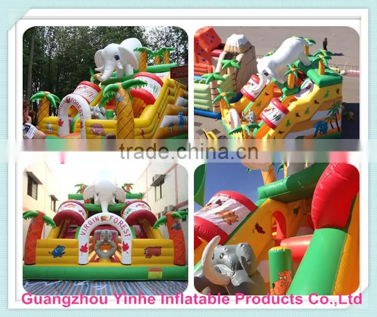 Cheap Giant Inflatable Dragon Slide for kids