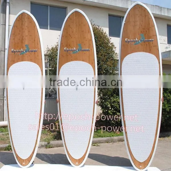 nice design shape 12'6'' bamboo construction racing board