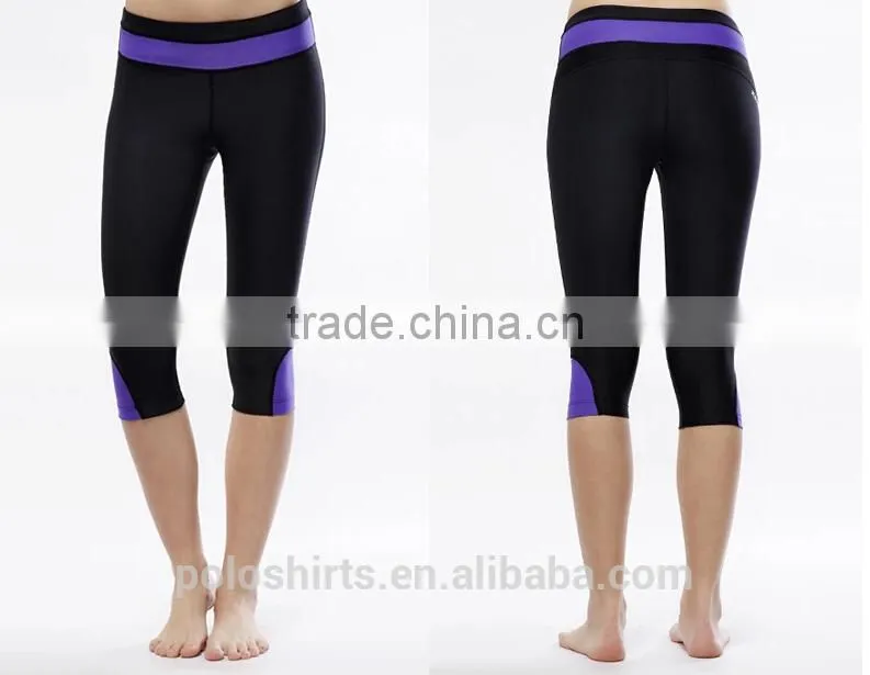 Ladies 87% Polyester 13% Spandex Running Wear Dri-Fit Gym Pants for Women