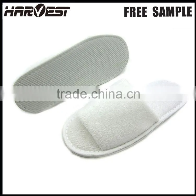 High quality cheap open toe indoor slippers for women , white open toe indoor hotel men slippers for men