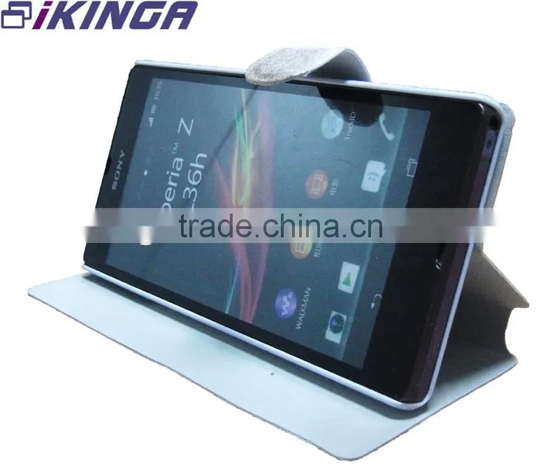 flip case for sony xperia z l36H,PU leather case cover for sony xperia z l36h