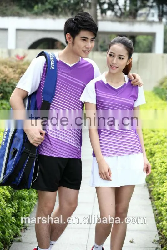 In stock badminton team jersey,badminton polo shirts and short,cheap volleyball jersey