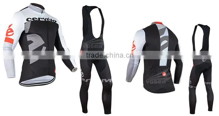 Customized unique winter thermal cycling jersey with pants