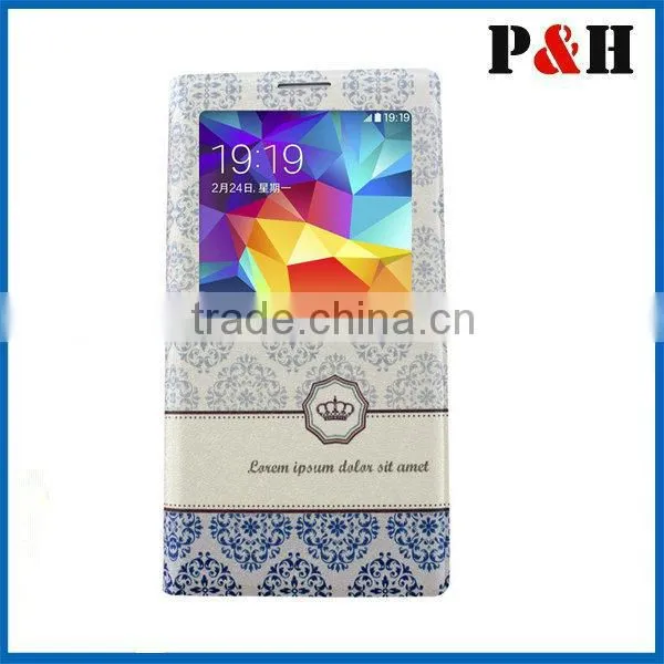 Ultra slim case printing case for samsung note 4 with window