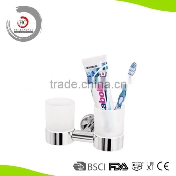 Beautiful Stainless Steel Toothbrush Glass Holder Tumbler Holder