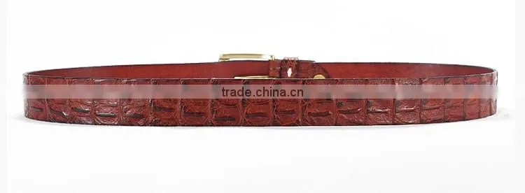 2015 mens elegant crocodile leather belt