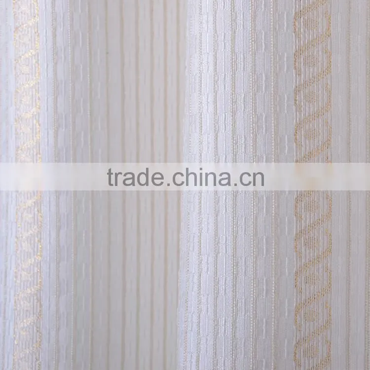 NBHS low MOQ sheer window treatment curtain embroidered sheer curtains