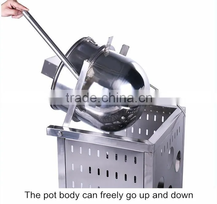 stainless steel ball shape popcorn making machine
