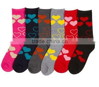 Custom Solid Striped Child Knitted Cotton Socks