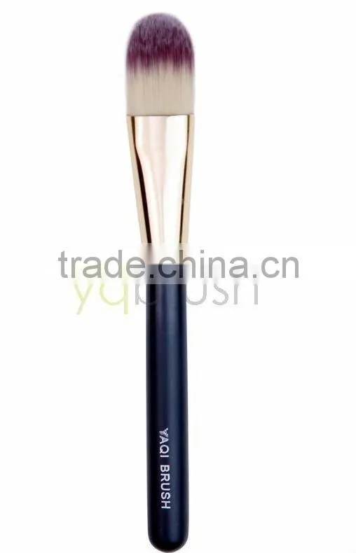 Round synthetic powder foundation brush