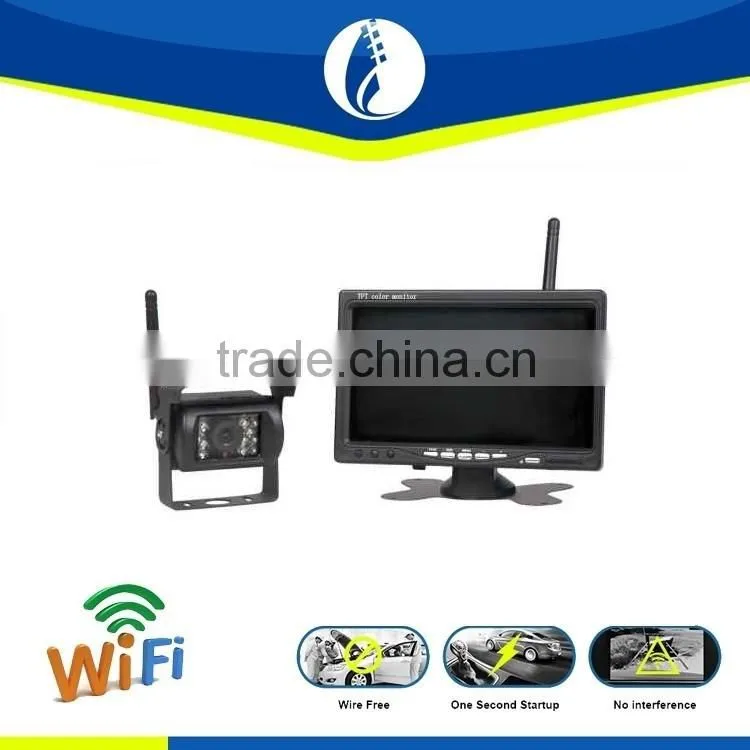 Wireless BUS Truck Backup Camera Monitor 7 Inch IR Night Vision Rear View Rearview Monitor wireless Back up Camera System