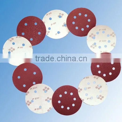 125mm round sanding self-adhesive hook and loop disc