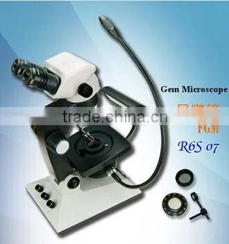 Gemological Binocular Microscope with 6.7X to 45X Magnification Power
