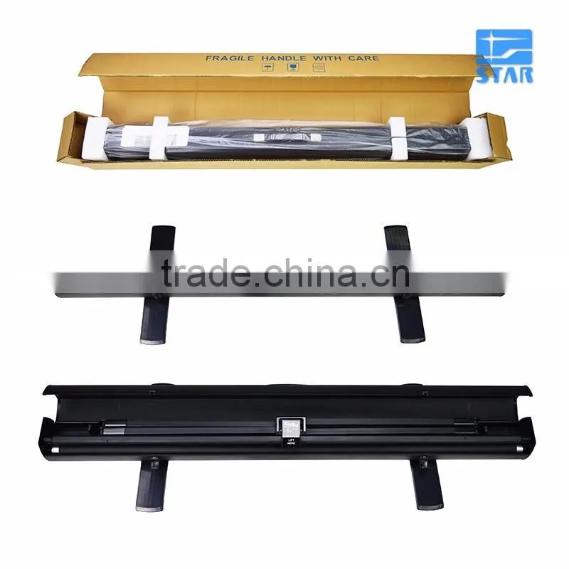 60" pull up Portable floor up screen with hydraulic damping equipment