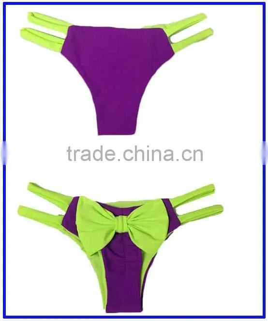 Hot sexy ladies bowknot very small G-string mini bikini