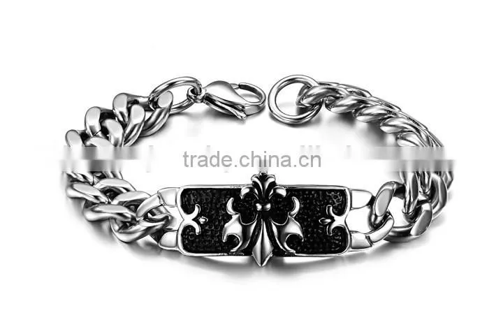 KSTONE 316L Stainless Steel punk style chain bracelett for Man