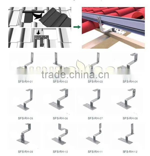 effective cost tile roof solar panel mounting bracket