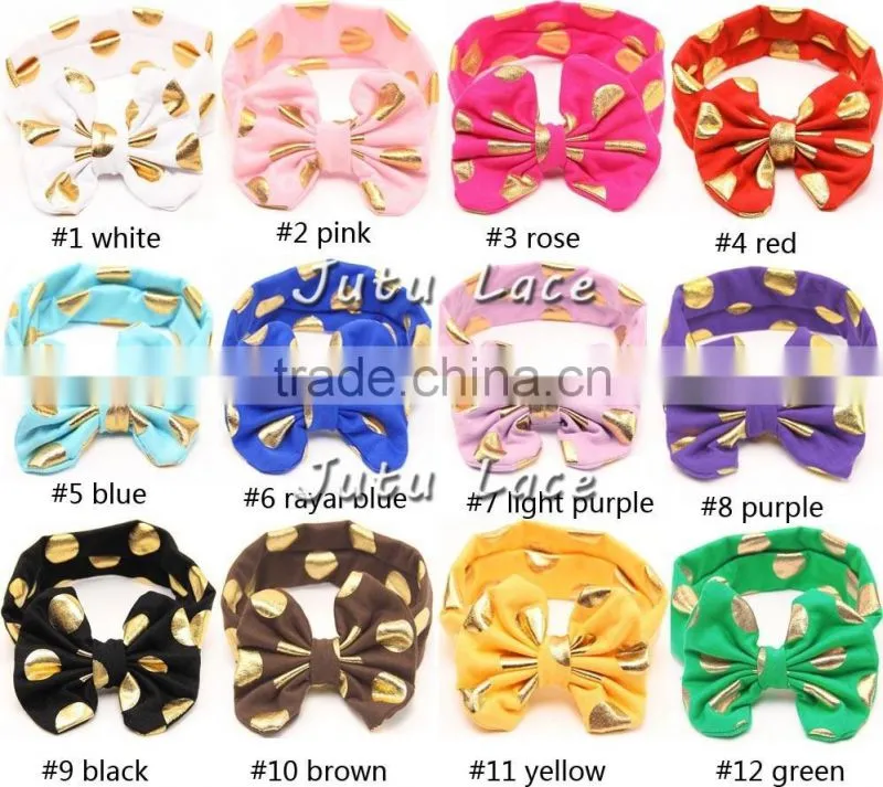 New !!Small torx baby lace knitting cross hair with children in Europe and the elastic lace hair hoop head with seven color