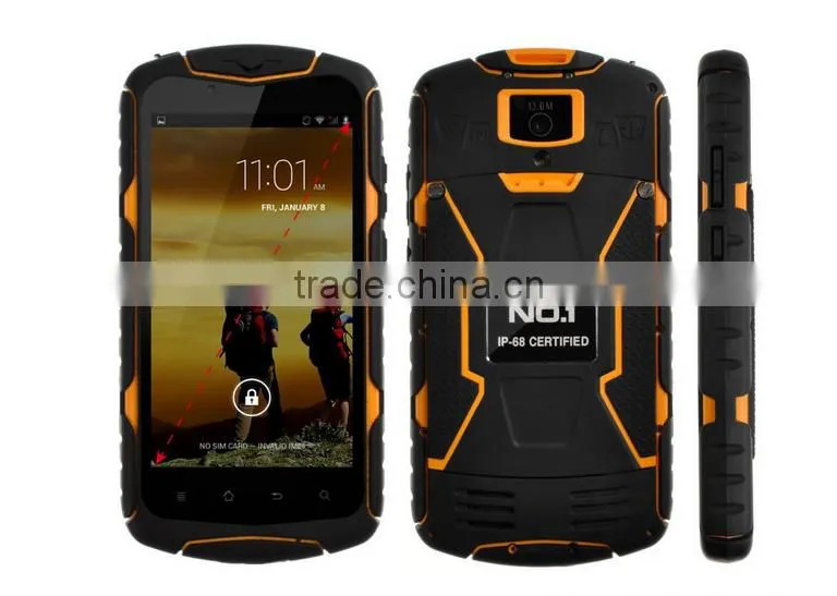 Waterproof No.1 X1 5 inch Android 4.4 MTK6582 Quad Core IP68 celular Phone