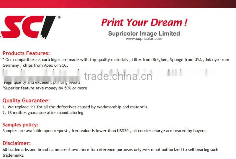 Compatible ink cartridges for Brother LC 133 LC137 BK LC135 suitable for ptiners MFC-J4510DW