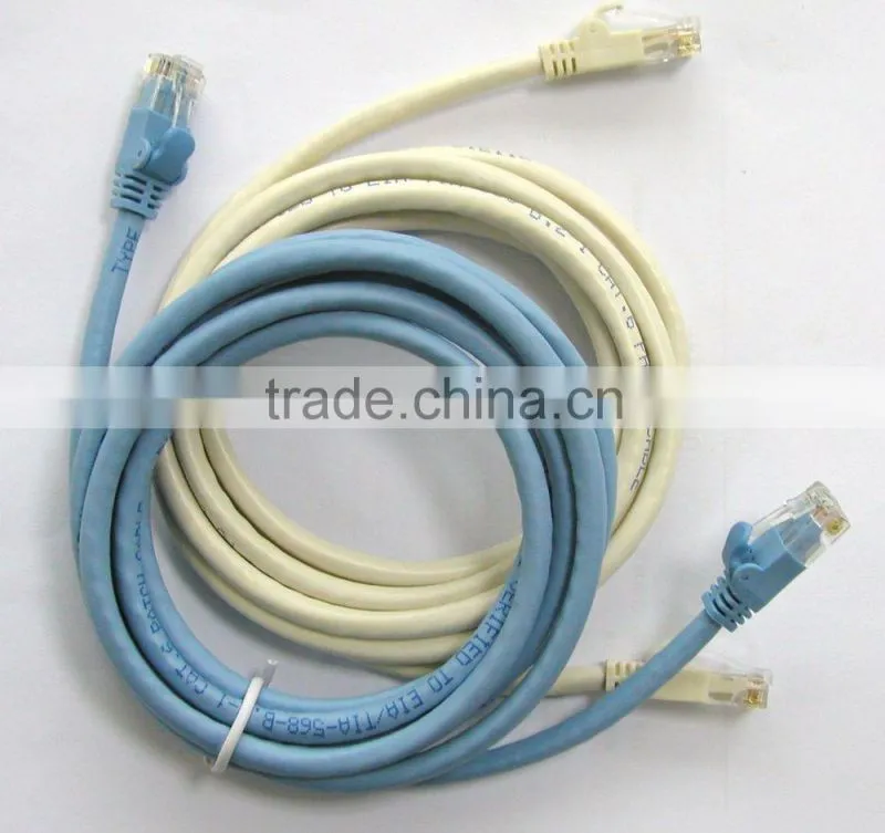 RJ45 CAT6 CAT6A UTP 15FT 0.41mm unshieled flat patch cable/ cord