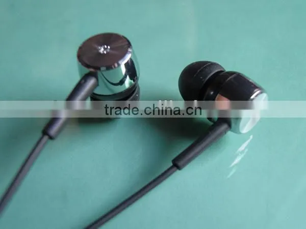 2016 fashionable super bass stereo metal earpiece&ear piece