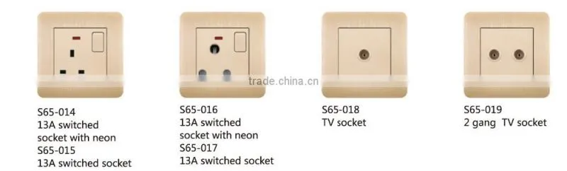 Residential / General-Purpose Application and Standard Grounding Grounding switched power socket