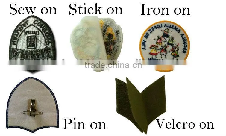 Wholesale korea flag embroidery badge