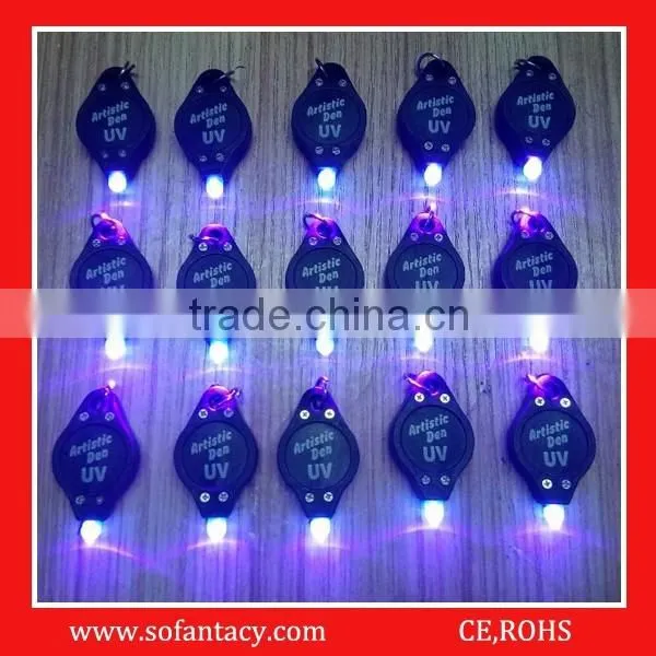 Cheapest UV led light keychain for promotional
