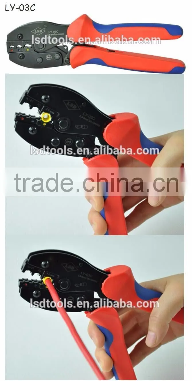 LSD good quilty LY03C-5D3 COMBINATION TOOLS IN PLASTIC BOX Mini Combination Tools CRIMPING crimping pliers 4 DIE SETS