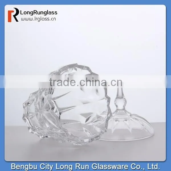 LongRun alibaba china hot new product for 2015 high white glass cup candy box,wedding candy box,clear glass candy box