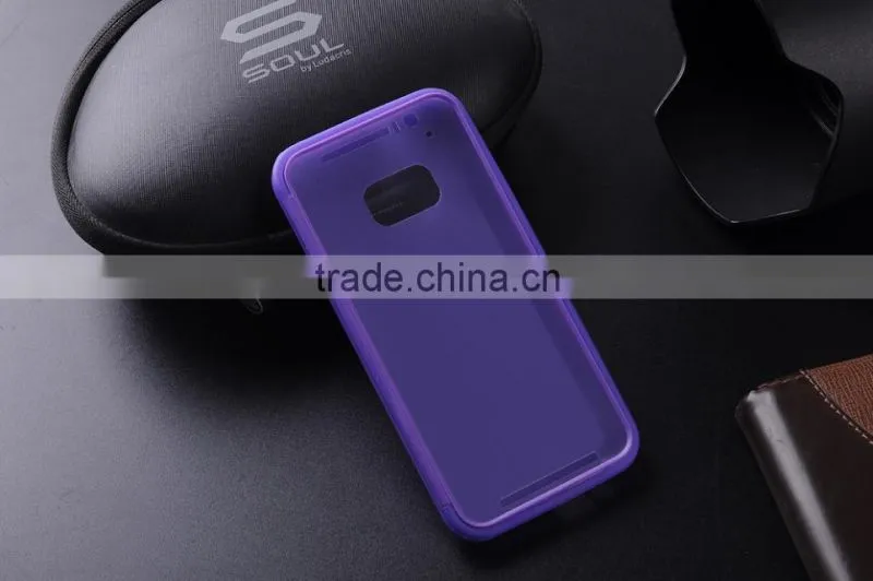 High Quality Touch Screen Flip TPU Soft Case Cover For HTC One M9, mobile phone case for HTC M9