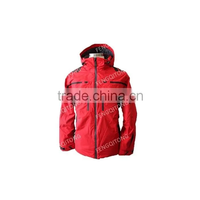Customized quilted men ski jacket outdoor clothing ski wear