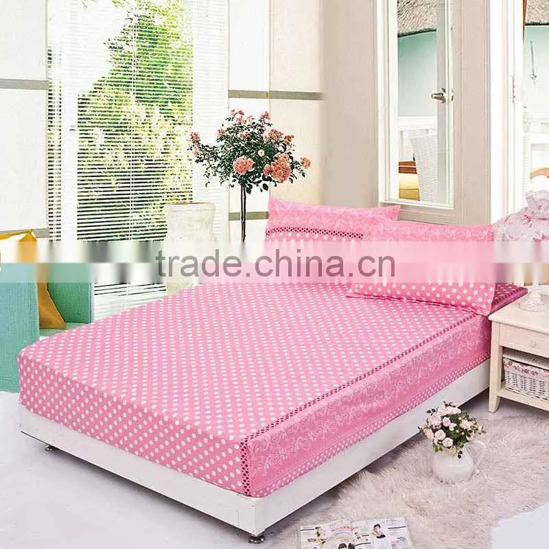 Wholesale China Factory Cotton Terry TPU Waterproof Applique Work Bed Sheet