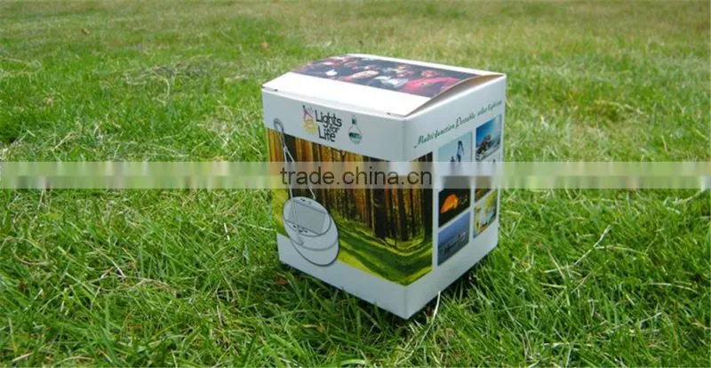 2016 hot sale Waterproof LED Solar 7 Led Bulds 3W 2V/100mA Portable Solar Powered Camping Lantern Lamp outdoor new arrive
