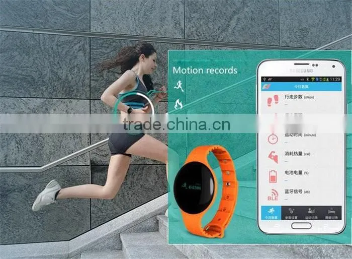 high quality H8 heart smart bracelet Bluetooth 4.0 Heart Rate Monitor Anti-lost reminder