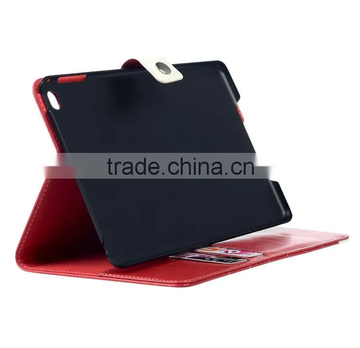 wallet standing stitching leather tablet pc case cover for ipad mini air pro 2 3 4 5