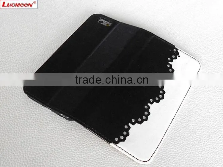 Shining Diamond PU Cell Phone Case for Iphone 5 Iphone 5s