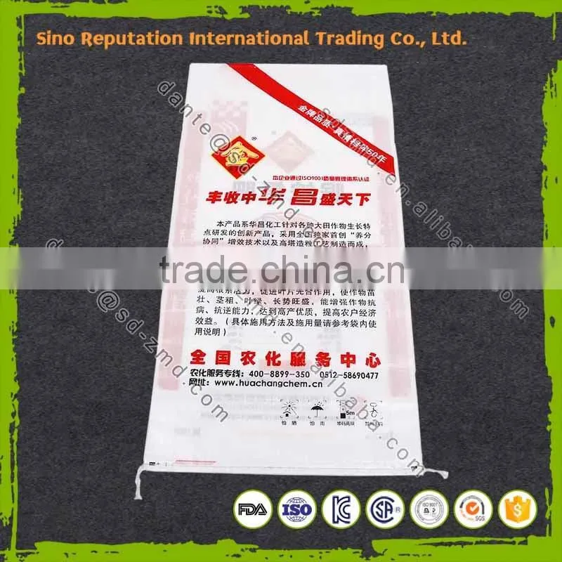 Alibaba china transparent woven bags for fertilizer in good quality
