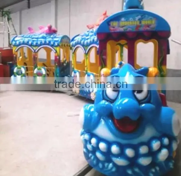 2016 New Product Used Amusement Park Rides Elephant Track Train For Kids / Adults