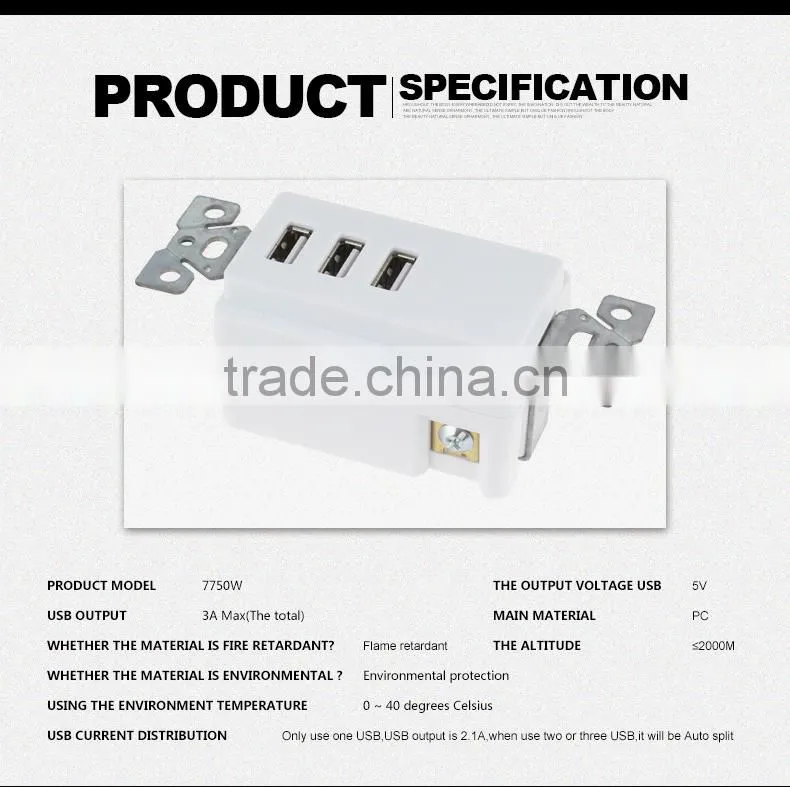 Cooper Wiring Devices 7750-BOX USB 3.1A 5V Charger