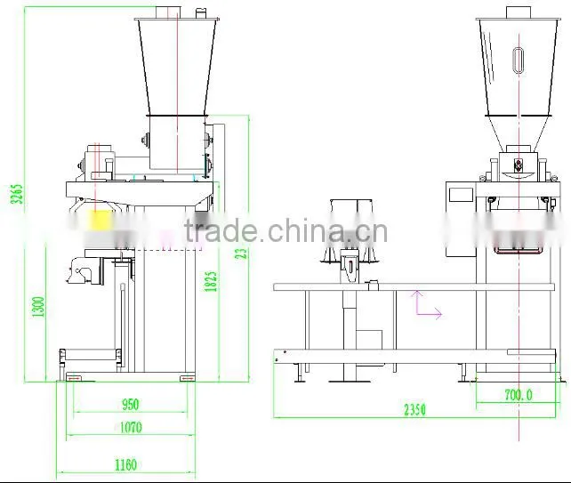automatic hot sale Flour packing machine maize Flour packing machine