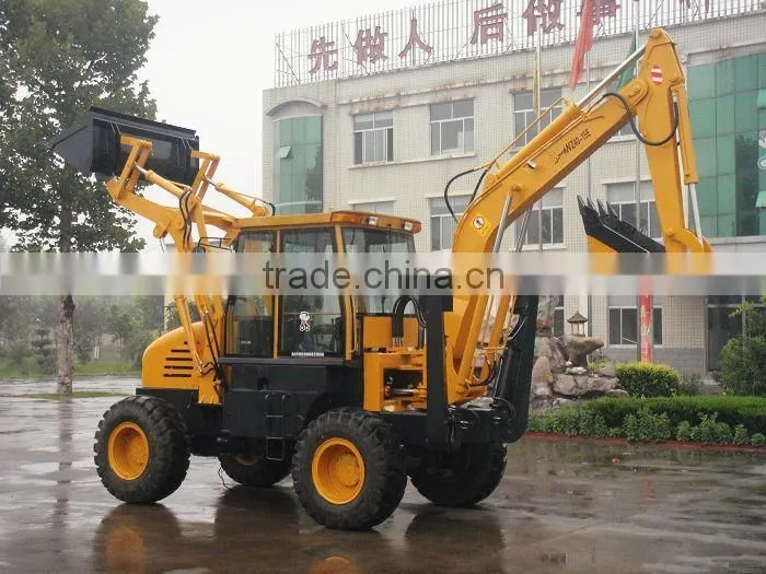small hydraulic backhoe loader
