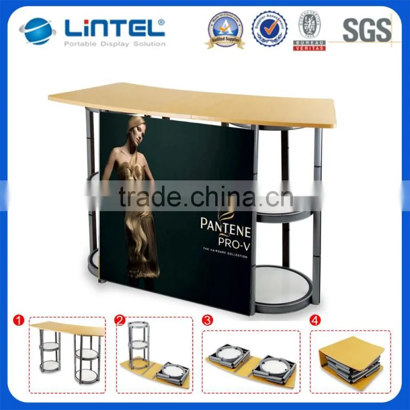 twistable aluminum small reception desk