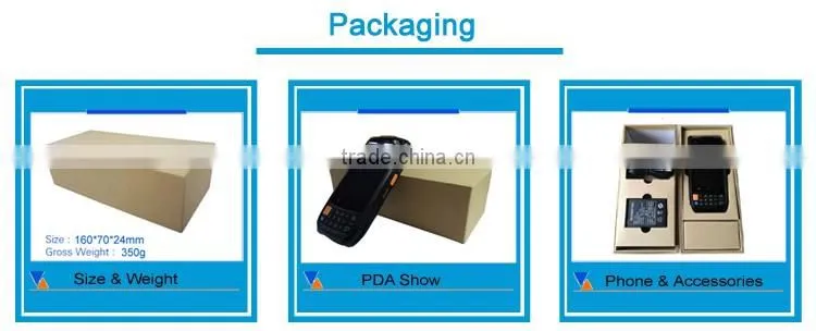 Newest rfid qr code scanner rugged phones android 6.0 with collection