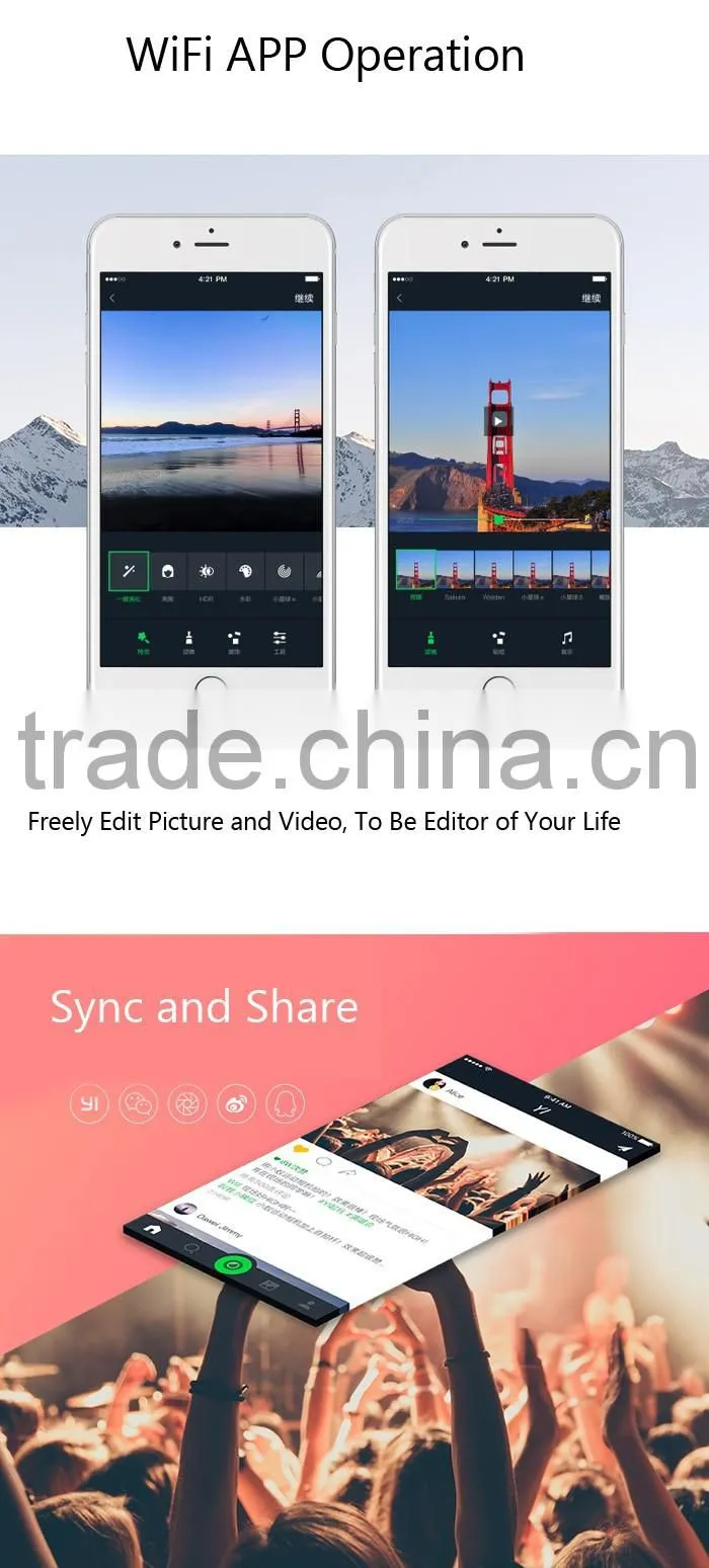 IN STOCK!! Original Xiaomi YI 4K Action Camera 2 II 2.19" Retina Screen Ambarella A9SE75 XiaoYi Sport DV International Edition