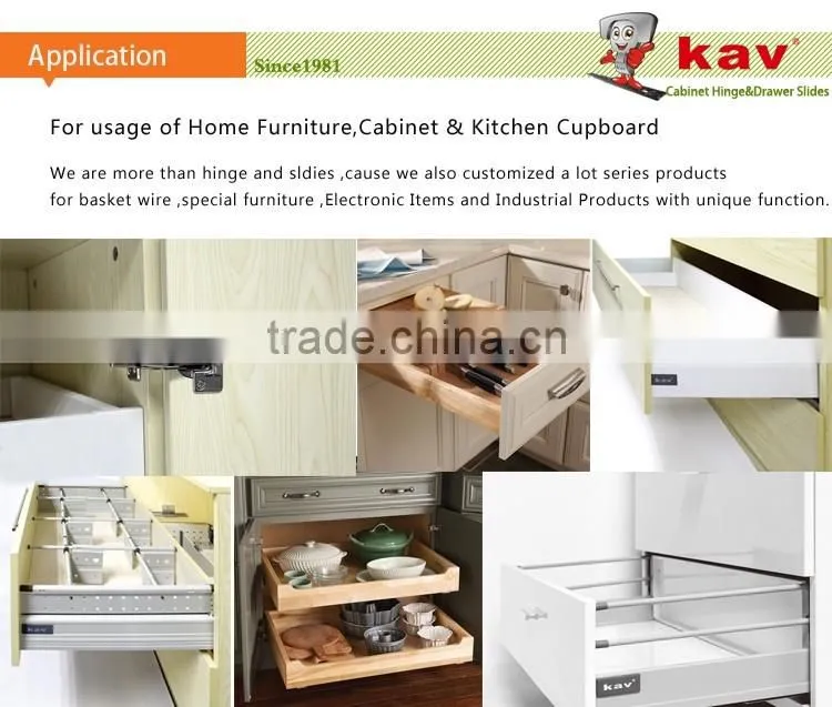 soft closing kitchen drawn slide Concealed slide under-mount full extension to all kinds of wooden drawer
