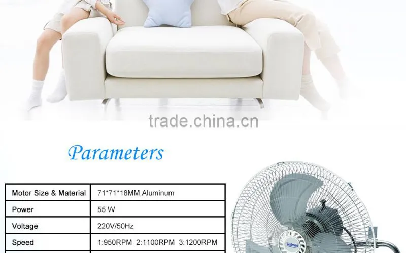 Wall Fan Electric Size Portable Wall Mounted Fan